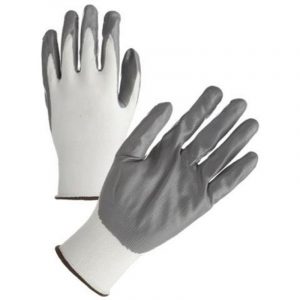 Guanto in Nitrile Spalmato Grigio TG9