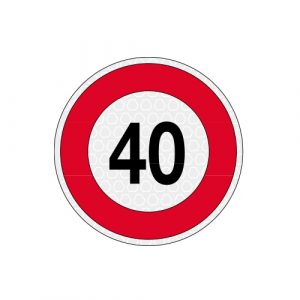 40KM/H LIMITE VEL. ADESIVO