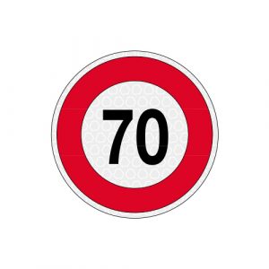 70 KM/H DISCO LIM. VEL. ADESIVO