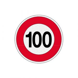 100 KM/H DISCO LIM. VELOCITA ADESIVO