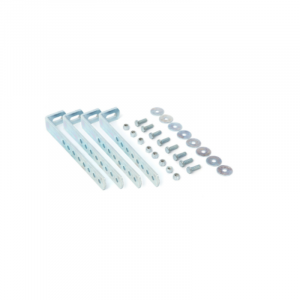 KIT UNIVERSALE DI STAFFE VERTICALI ACCIAIO ZINC. 6MM