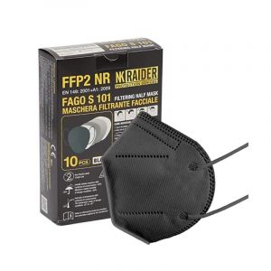 MASCHERINA FFP2 PIEGHEVOLE NERA