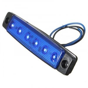 SIDE MARKER 6 LED BLU