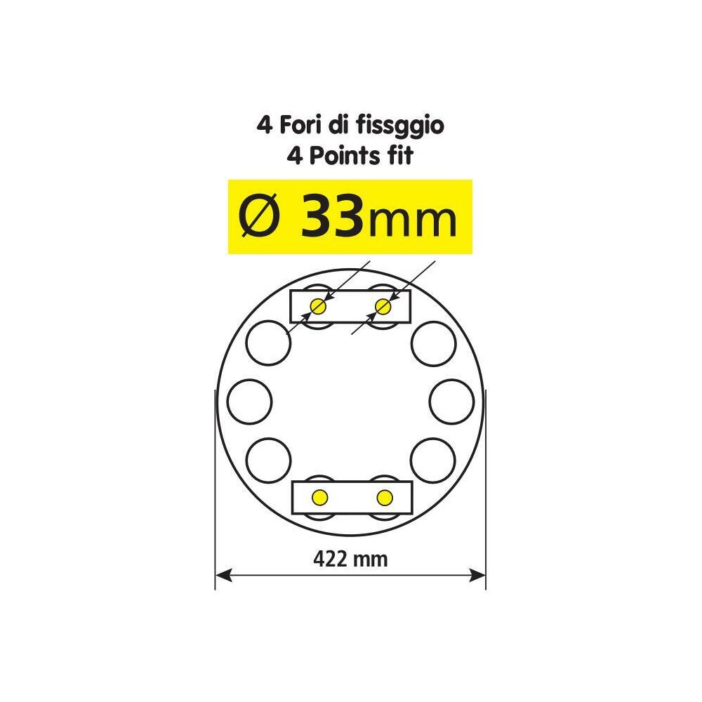 COPRICERCHIO TIR INOX 10 FORI C/LEGA - Image 3